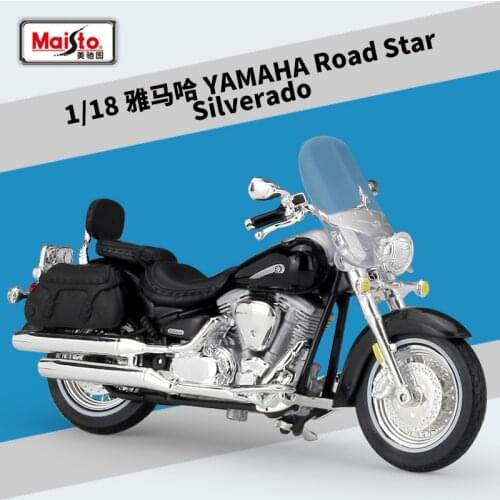 Maisto 1:18 Diecast Road Star Silverado YZF-R6 FJR 1300 YZF-450F YZF-R7 Road-star Alloy Metal Motorcycle Road Racing Model