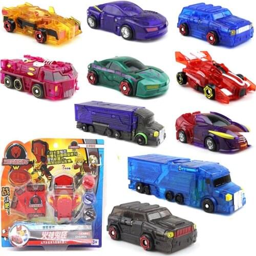Mini TURNING MECARDSS Deformation Car Evan Tanatos Shuma Phoenix Gryphon Model Toys