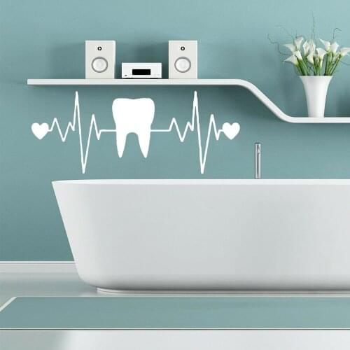 Wall Decal Teeth Pvc Wall Stickers Wall Art For Bath Rooms Nursery Room Decor Commercial Wall Decals vinilo pared