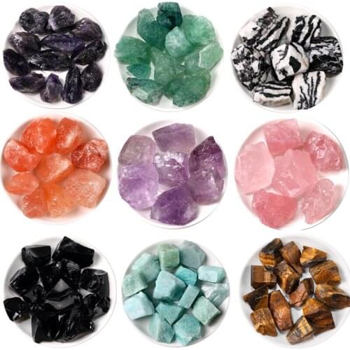 Natural Fluorite Natural Crystals Quartz Tiger Eye Stone Minerals Gemstones Irregular Large Grain Unpolished Home Decoration