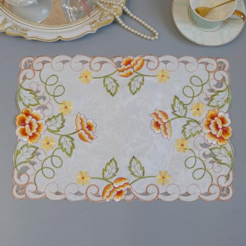 New lace place table mat cloth pad embroidery cup mug drink doilies tea glass coaster dining coffee placemat wedding kitchen