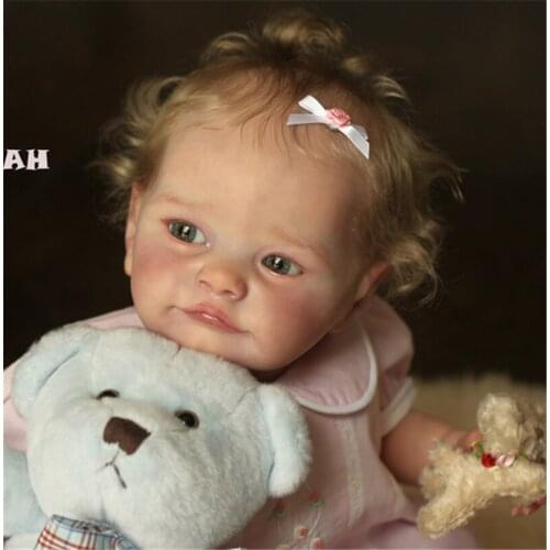 NPK 23inch Original Size Tobiah with COA Reborn Doll Kit Lifesize Baby Unfinished Doll Parts