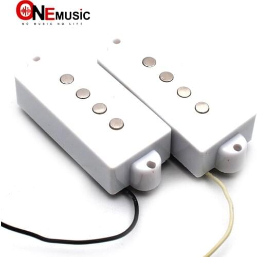 Open Type 4 string Precision P Bass Guitar Pickup For Electric Bass Guitar Parts White