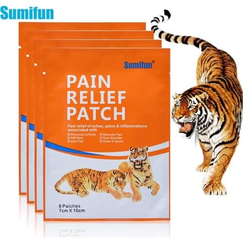 8pcs Sumifun Tiger Balm Pain Relief Patch Fast Relief Aches Pains & Inflammations Health Care Lumbar Spine Medical Plaster