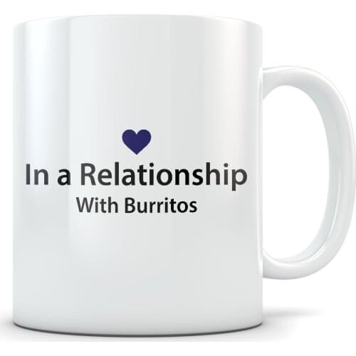 Burrito Lover Gifts, burrito mug, burrito gift for women and men, burrito themed gifts, cute burrito gift idea, Coffee Mug 11oZ