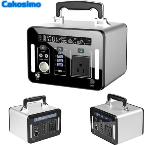 500WH High Power MPPT Solar Charging Power Station Portable 12V/24V Power Bank For Home And Outdoor