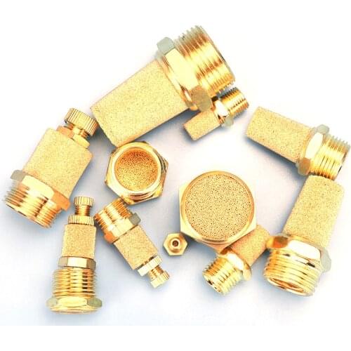 Pneumatic Brass Exhaust Muffler BSL M5 1/8" 1/4" 3/8" 1/2" Silencers Fitting Noise Filter Reducer Connector Copper