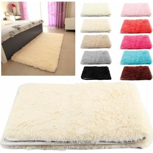 Indoor Thickened Washed Silk Hair Non-slip Carpet Living Room Coffee Table Blanket Bedroom Bedside Mat Yoga Rugs Children Carpe