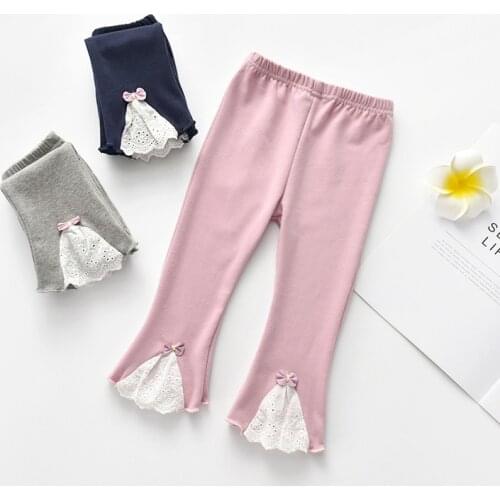 Spring Fall Cotton Girls Pants 2020 New Casual Elastic Waist Kids Trousers for Girl 2 3 4 5 6 7 8 Year Toddler Children Pant