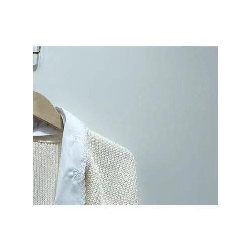 Women Single Breasted Knit Cardigan Coat Detachable Collar Sweater Long Sleeve 2021 Spring New Female Loose Knitwear Cardigans