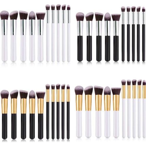 10Pcs Makeup Brushs set Eye Shadow Foundation Powder Eyeliner Eyelash Lip Make-Up Brush Concealer Eye Cosmetic Face Beauty Tools