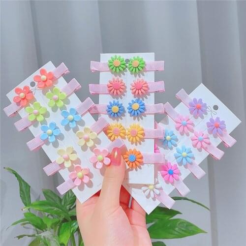 10PCS/set New Cute Children Hairpin Baby Side Bangs Clip For Cute Girls Headdress Hair Accessories