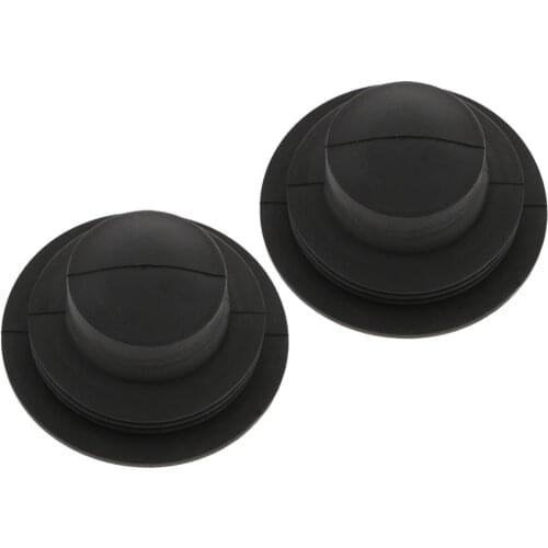 2 Pieces Retrofit Rubber Housing Seal Cover Dust Cap for Car LED Headlights Bulb Kit, (65X40mm)