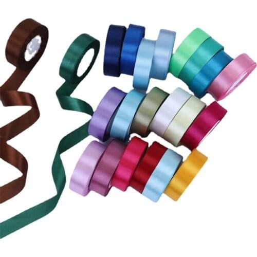 20mm Polyesters Satin Ribbons Wedding Party Decorative Gift Box Wrapping Belt DIY Crafts Christmas Home Decor Supplies 22Meters
