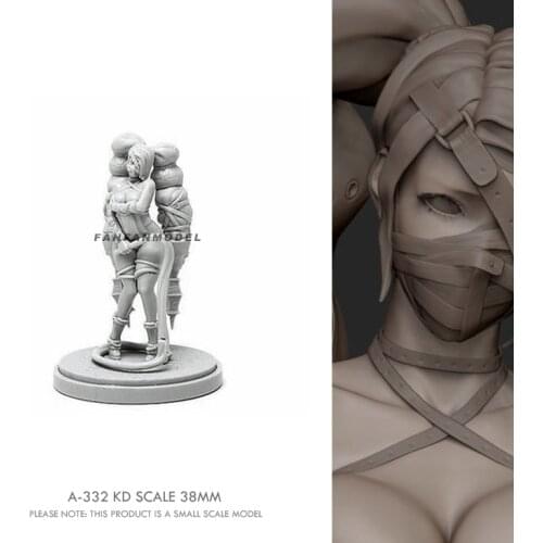 38mm Resin model kits Beauty Soldier self-assembled A-332