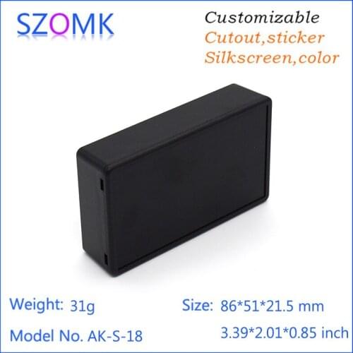 4pcs a lot szomk hot sales pcb outlet enclosure project box diy plastic enclosure electronics housing project box 86*51*21.5mm