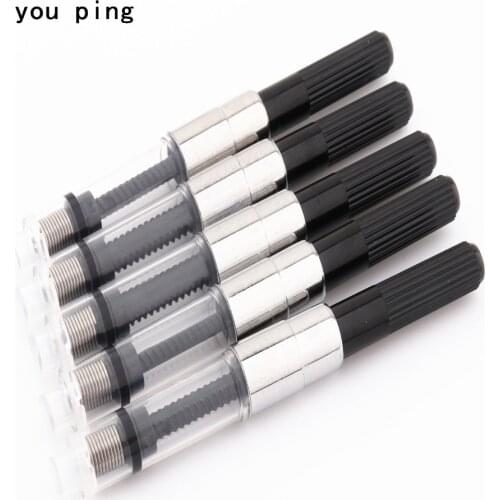 High quality 5pcs Black ink Converter Fountain Pen New