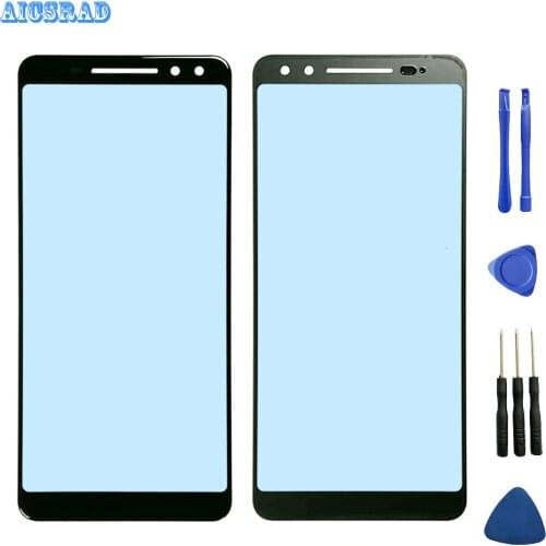 AICSRAD 6.01'' front Glass For Blackview Max 1 max1 Touch Screen Repair Screen Parts Touch Panel 100% New Sensitive Outer Glass