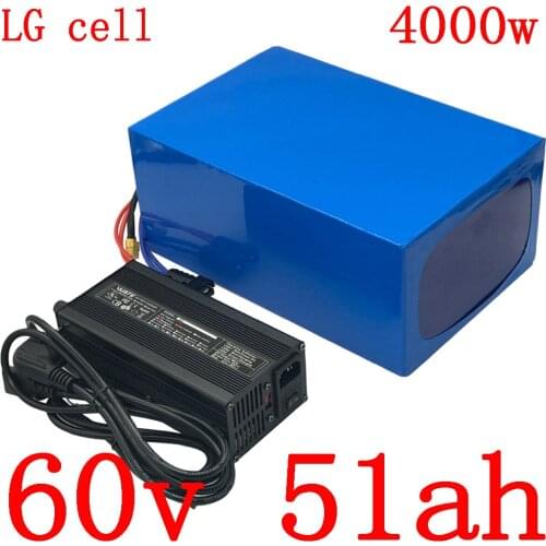 60V battery 60V 50AH electric bike battery 60V 50AH lithium battery use LG cell for 60V 2000W 3000W 4000W electric scooter motor