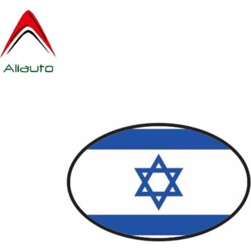 Aliauto Funny Israel Country Code Personality Car Sticker PVC Waterproof Reflective Decal Decoration Accessories,10cm*6cm