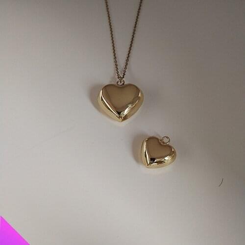 New Product Love 3D Heart Shaped Faith Amulet Necklace Copper Classic Fashion Lady Men’s Jewelry Christmas Gift