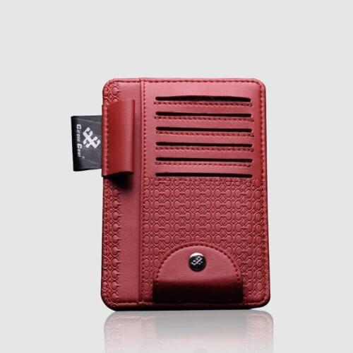 Microfiber Leather Car Sun Visor Sunglasses Glasses Holder Clip Credit Card Package ID Storage Bag Car Styling Accessories