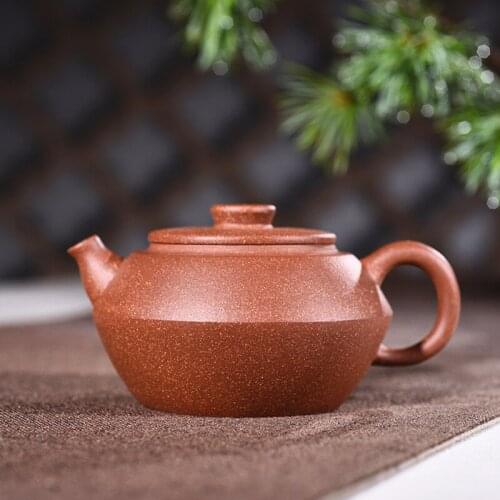 240ml Yixing Purple Sand Teapot Genuine Handmade Raw Ore Downhill Mud Julun Tea Pot Kung Fu Tea Kettle Wholesale Free Shipping