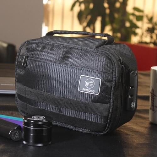 FIREDOG Smoking Smell Proof Case 1680D Nylon Odor Proof Bag Carbon Lining Container with Combination Lock