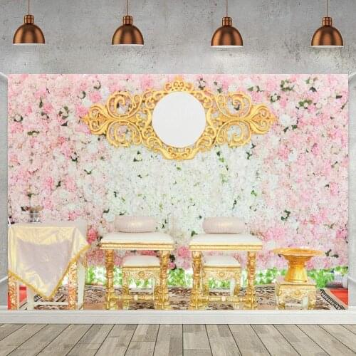 Wedding Photocall Flower Marriage Newborn Baby Birthday Stage Ceremony Curtain Backdrop Custom Photography Backdrop Photo Studio