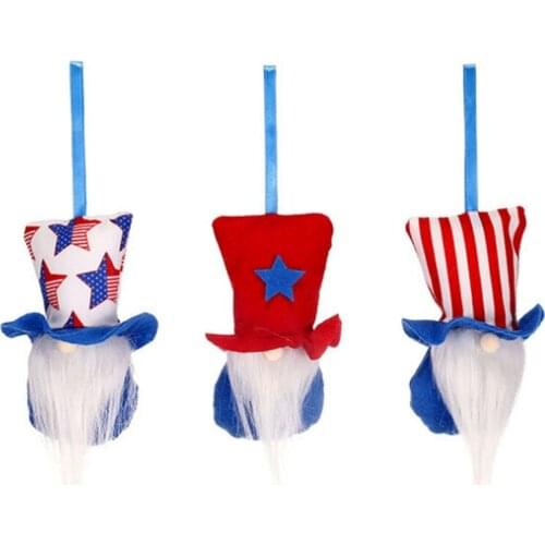 Independence Day Gnome Doll Handmade Gnomes Plush Faceless Doll 4Th of July Decorations Home Decor Home Decorations