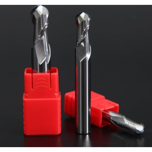LIJUN 2 flutes 3mm~20mm Solid Carbide Ball Nose End Mills CNC Milling Cutter HRC55 Tungsten Steel Ball Nose End Mills