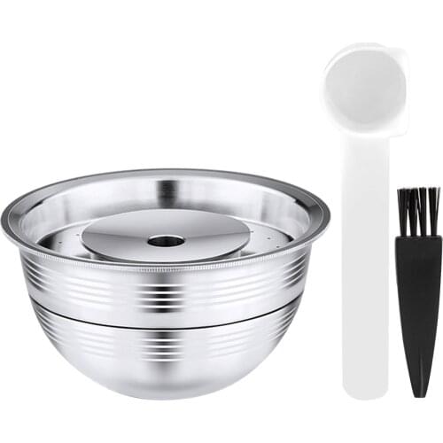 Refillable Coffee Capsule Stainless Steel Reusable Coffee Filter Cup for Nespresso Dolce Gusto for Fragrant Coffee