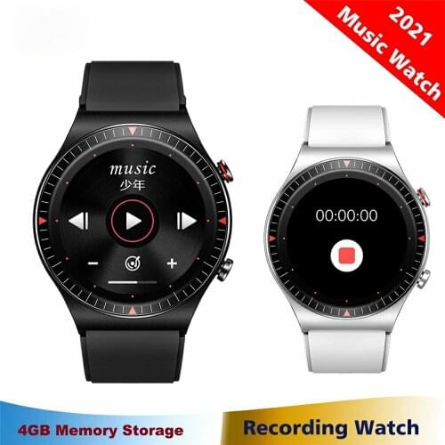 T7 Smart Watch Men 4G Music Bluetooth Call TWS Bluetooth Headset Full Touch Recording Fitness Bracelet For IOS Android PK GT2 L6