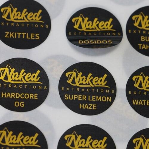 Fancy Custom Printed Thank You Sticker