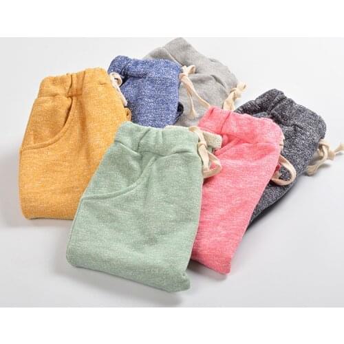 2019 Autumn Girls & Boy Harem Pants For Baby Boys Trousers Kids Child Casual Pants Candy Solid Colors Girls Pants