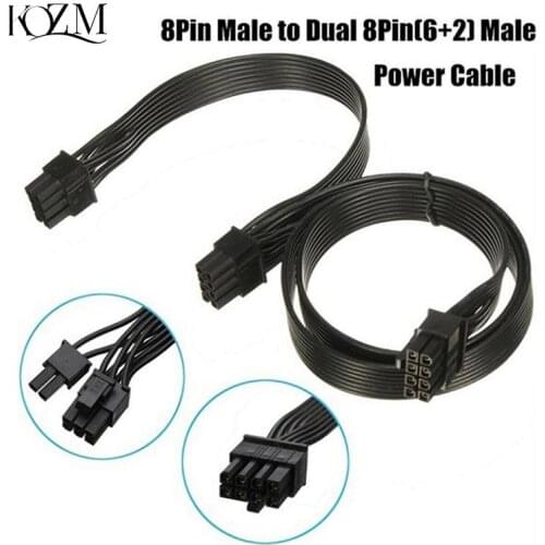 PCI Express 8pin To Dual 6+2Pin Power Supply Cable PCIe 8 Pin 1 To 2 Spliter For Corsair RM1000 RM850 RM750 RM650 RM550 RM450