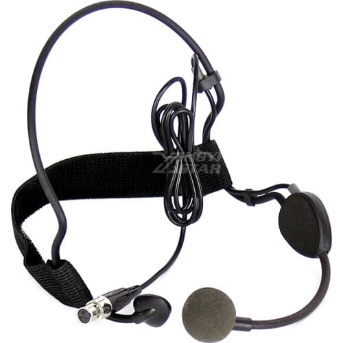 Mini XLR 3 Pin TA3F Plug Wired Condenser Headset Microphone Professional Mike For SAMSON Karaoke Wireless Mic System Transmitter