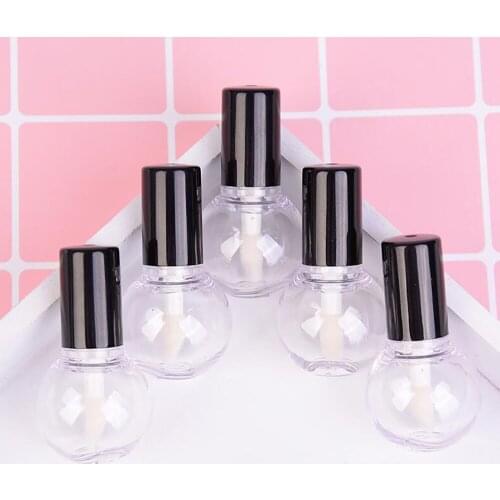 5 Pieces 5ml Light Bulb Shape Empty Lip Gloss Tube Mini Refillable Lip Balm Bottles Cosmetic DIY Containers Makeup Tool