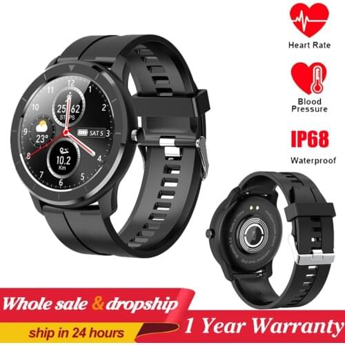 T6 Smart Watch Men Fitness Tracker Women Wearable Devices IP68 Smartwatch Heart Rate Wristwatch Men Smart Watch PK DT78 L13 L7