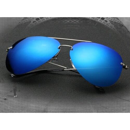 =CLARA VIDA= The classic Rimless Exquisite hinge colorful lenses Polarized Sunglasses Tac Enhanced Polarised Sun glasses UV400