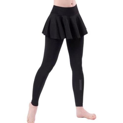 Sports Yoga Pants Women High Waist Hip Lift Yoga Culottes Running Quick Dry Tight 2 in 1 Fitness Trousers Black Slim Workout