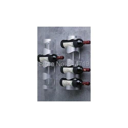 THICK FASHION Stainless steel wall-mounted wine rack wall wine rack Wine Bar creativity,1PCS