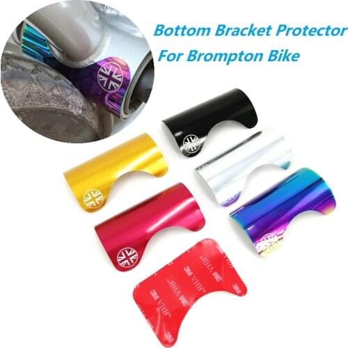 Bicycle Protective Stickers Brompton Folding Bike Bottom Bracket Protector Aluminum Alloy Protection Shell