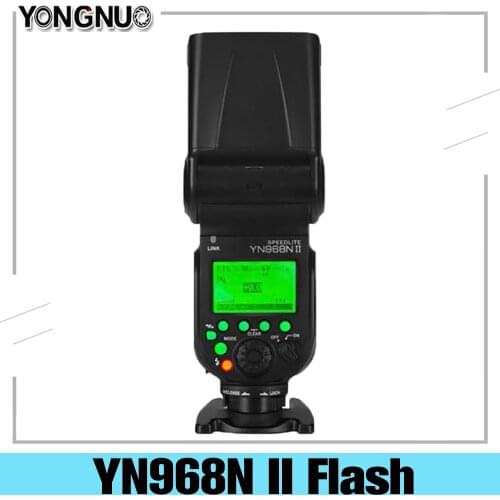 YONGNUO YN968N II Flash Speedlite for Nikon DSLR Compatible with YN622N YN560 Wireless TTL Speedlite 1/8000 with LED Light