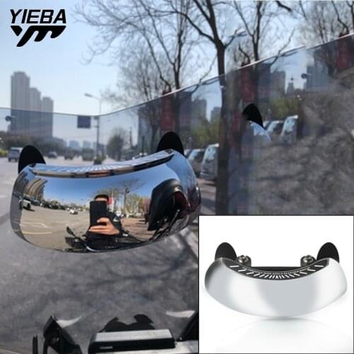 Motorcycle Windscreen Rear View Mirror 180 Degree Wide Angle Central Rearview Mirror For BMW R1200GS R 1200 GS LC R1250GS ADV