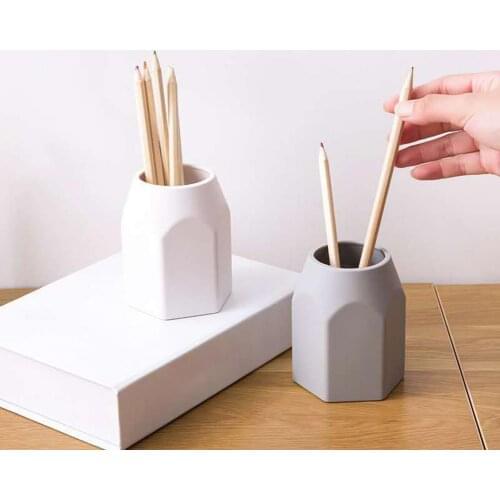 Silicone Pen Holder Cosmetic Make-up Brush Organizer Storage Box Stationery Organizer Jar Pen Holder Desktop Organizer Pen Box