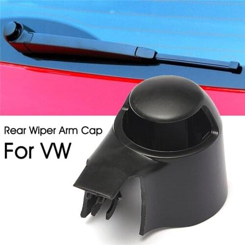 1Pc Car Rear Wiper Washer Arm Blade Black Cover Cap For VW MK5 Golf Passat Caddy Tiguan Touran Wiper Arm Nut Cover Caps
