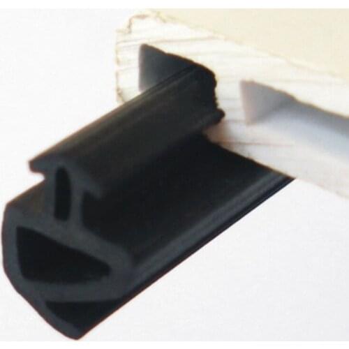 10M P - Type Steel Window Seal Glass Doors and Windows Sound Insulation Windproof Waterproof EPDM Rubber Strip Window Seals