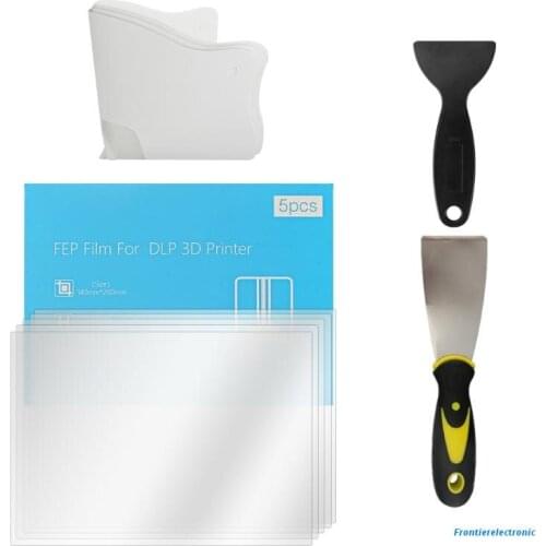 17Pcs FEP Films High Transmittance Filters Spatulas for 3D Creality LD 002R/H