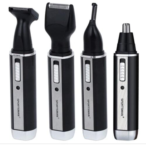 4 in 1 Man Grooming Kit Electric Nose Hair Trimmer Beard Shaver Razor Styling Clipper All in One Sideburn Haircut Shaver Machine